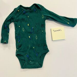 Green and Blue Bodysuit One Pieces